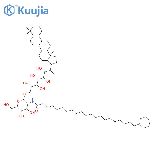 29-(1,2,3,4,5-Pentahydroxypentyl)-29-hopanol; (22S,29R,31R,32R,33S,34S)-form, 35-O-[2-Deoxy-2-[(21-cyclohexylheneicosanoyl)amino]-β-D-mannopyranoside] structure