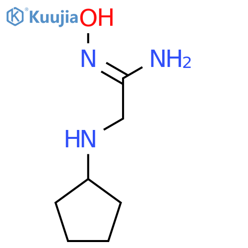 2-(Cyclopentylamino)-n'-hydroxyethanimidamide structure