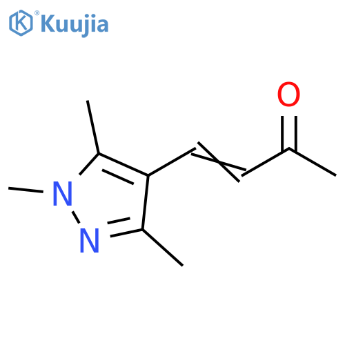 4-(trimethyl-1H-pyrazol-4-yl)but-3-en-2-one structure