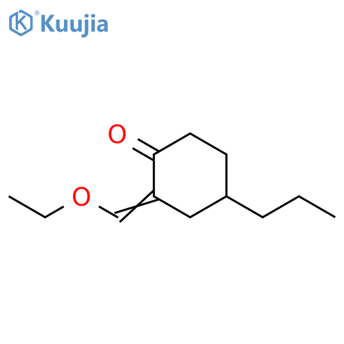 2-(ethoxymethylidene)-4-propylcyclohexan-1-one structure
