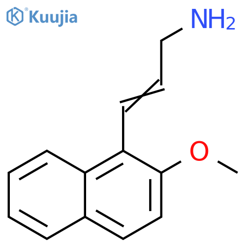3-(2-methoxynaphthalen-1-yl)prop-2-en-1-amine structure