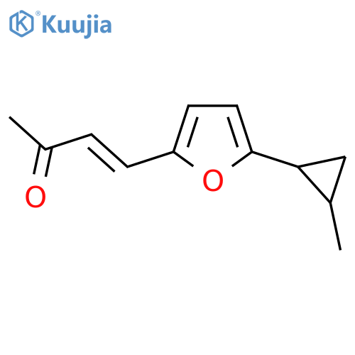 4-5-(2-methylcyclopropyl)furan-2-ylbut-3-en-2-one structure