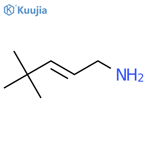 4,4-dimethylpent-2-en-1-amine structure