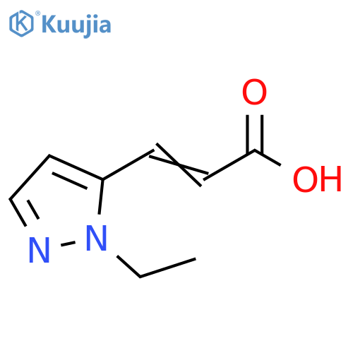3-(1-ethyl-1H-pyrazol-5-yl)prop-2-enoic acid structure