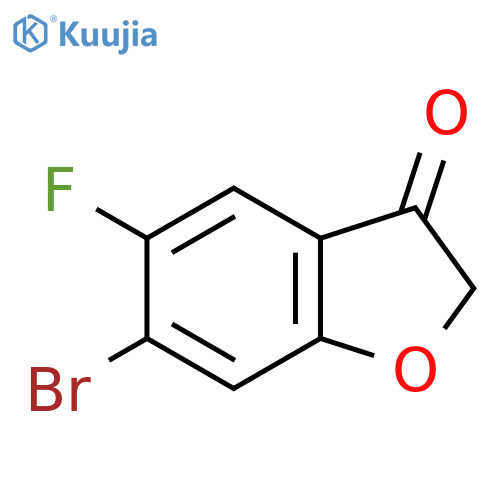 6-Bromo-5-fluorobenzoBfuran-3(2H)-one structure
