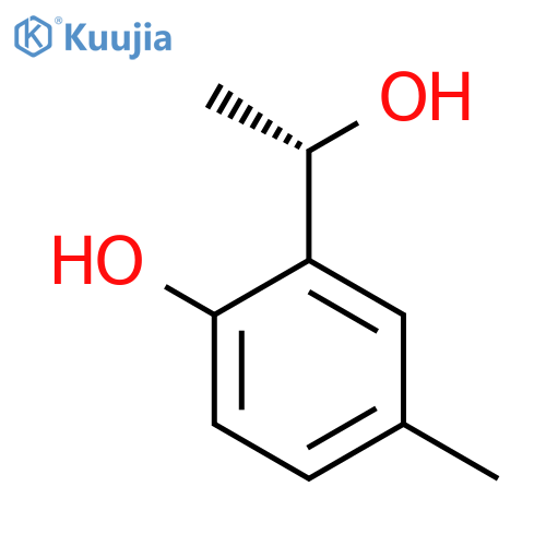 2-(1S)-1-hydroxyethyl-4-methylphenol structure
