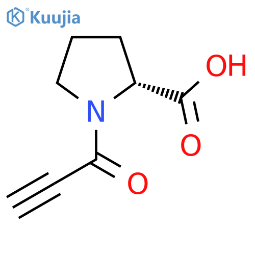 Propioloyl-D-proline structure