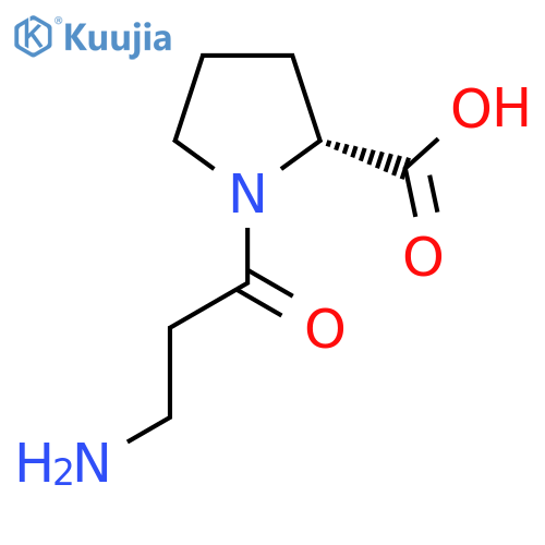 (3-Aminopropanoyl)-D-proline structure