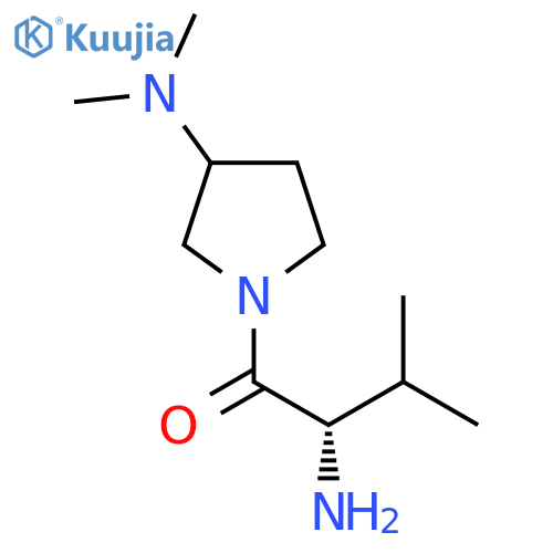 (S)-2-Amino-1-(3-dimethylamino-pyrrolidin-1-yl)-3-methyl-butan-1-one structure