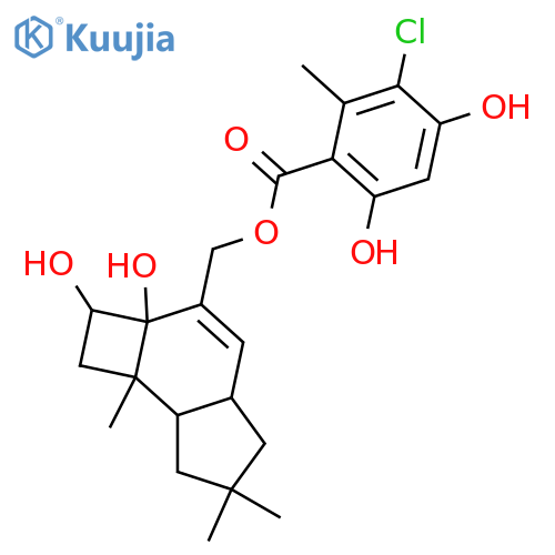 7-Protoilludene-5,6,14-triol; (5β,6α)-form, 14-O-(3-Chloro-4,6-dihydroxy-2-methylbenzoyl) structure