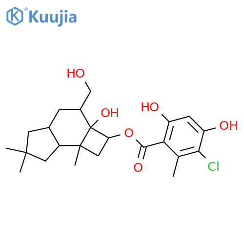 7-Protoilludene-5,6,14-triol; (5β,6α)-form, 7β,8-Dihydro, 5-O-(3-chloro-4,6-dihydroxy-2-methylbenzoyl) structure
