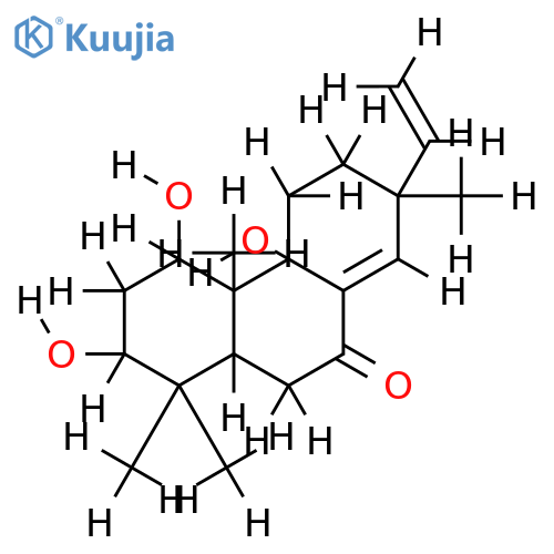 1beta,3beta,9alpha-trihydroxyisopimara-8(14),15-dien-7-one structure