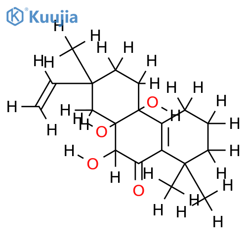 7beta,8alpha,9alpha,-trihydroxy-20-norisopimara-5(10),15-dien-6-one structure