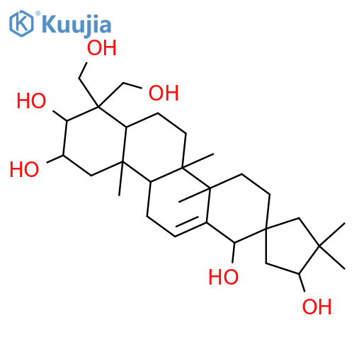 19(18→17)-Abeo-28-nor-12-oleanene-2,3,18,21,23,24-hexol; (2α,3β,18β,21S)-form structure