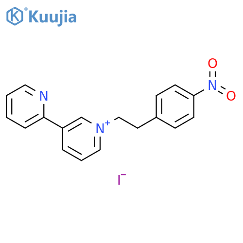 2,3'-Bipyridinium, 1'-[2-(4-nitrophenyl)ethyl]-, iodide structure