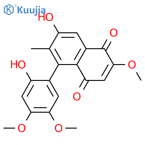 7-Hydroxy-5-(2-hydroxy-4,5-dimethoxyphenyl)-2-methoxy-6-methyl-1,4-naphthoquinone structure