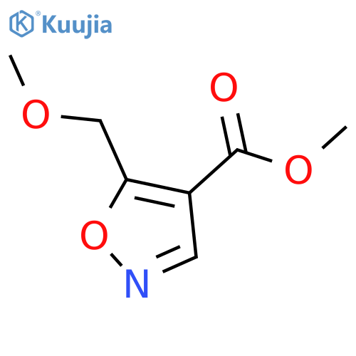 Methyl 5-(methoxymethyl)isoxazole-4-carboxylate structure