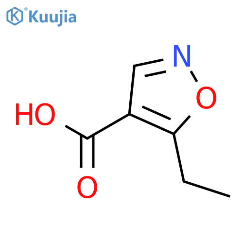 5-ethyl-1,2-oxazole-4-carboxylic acid structure
