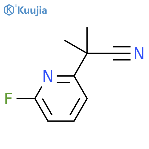 2-(6-Fluoro-pyridin-2-yl)-2-methyl-propionitrile structure