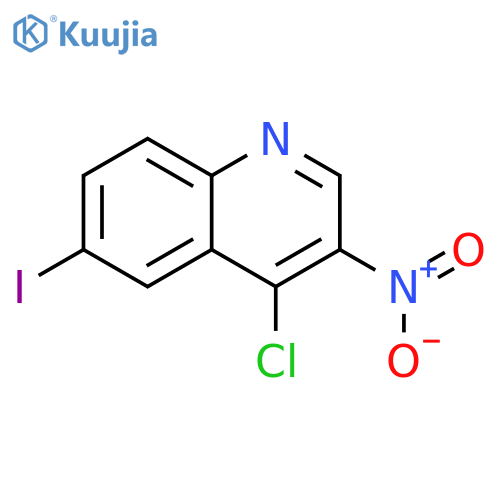 4-chloro-6-iodo-3-nitroquinoline structure