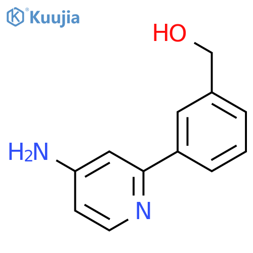 4-Amino-2-(3-hydroxymethylphenyl)pyridine structure