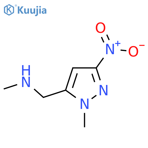 methyl(1-methyl-3-nitro-1H-pyrazol-5-yl)methylamine structure