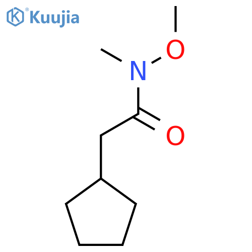 2-cyclopentyl-N-methoxy-N-methylacetamide structure