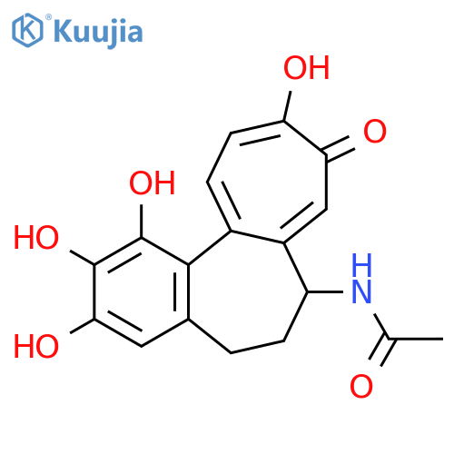 N-[(7S)-1,2,3,10-tetrahydroxy-9-oxo-5,6,7,9-tetrahydrobenzo[a]heptalen-7-yl]acetamide structure