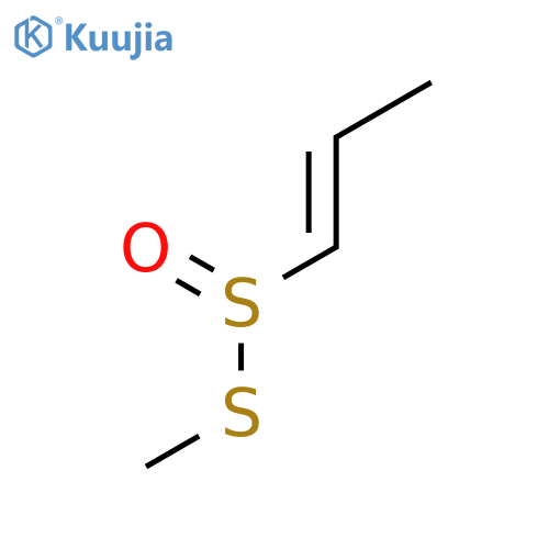 1-Propene-1-sulfinothioic acid, S-methyl ester, (E)- structure