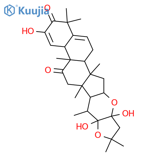 16,23:22,25-Diepoxy-2,22,23-trihydroxycucurbita-1,5-diene-3,11-dione; (16α,22S,23S)-form structure