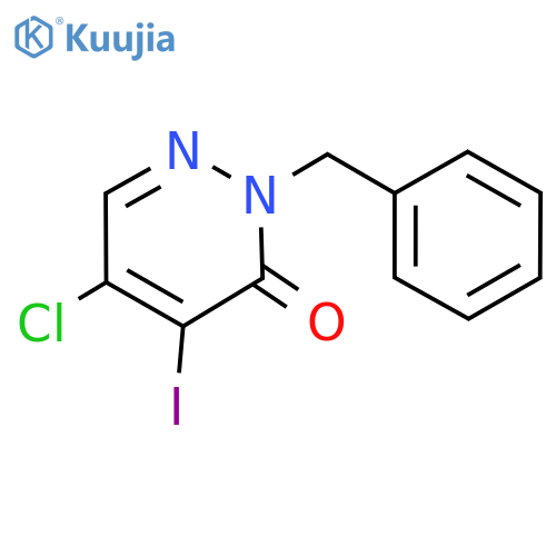 2-Benzyl-5-chloro-4-iodopyridazin-3(2H)-one structure
