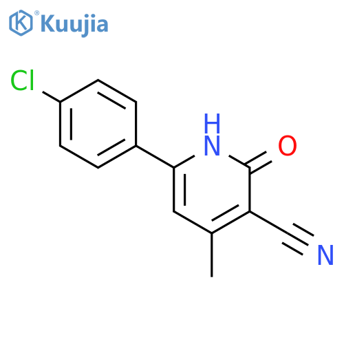 6-(4-CHLOROPHENYL)-1,2-DIHYDRO-4-METHYL-2-OXOPYRIDINE-3-CARBONITRILE structure