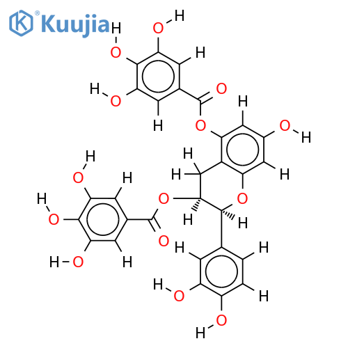 (+)-catechin 3,5-di-O-gallate structure