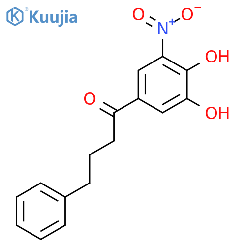 1-Butanone, 1-(3,4-dihydroxy-5-nitrophenyl)-4-phenyl- structure