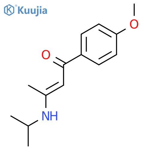 1-(4-Methoxyphenyl)-3-[(propan-2-yl)amino]but-2-en-1-one structure