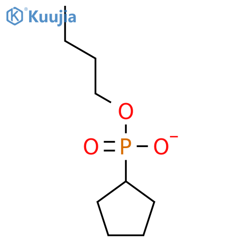 Phosphonic acid, cyclopentyl-, monobutyl ester structure