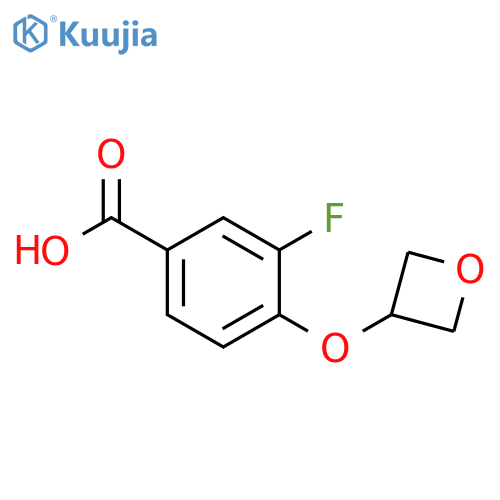 3-Fluoro-4-(oxetan-3-yloxy)benzoic acid structure