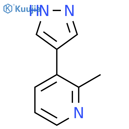 2-methyl-3-(1H-pyrazol-4-yl)pyridine structure