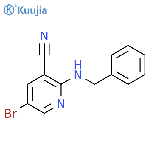 2-(Benzylamino)-5-bromonicotinonitrile structure