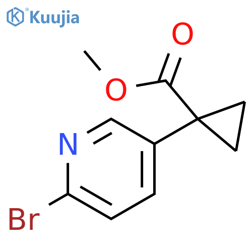 METHYL 1-(6-BROMOPYRIDIN-3-YL)CYCLOPROPANECARBOXYLATE structure