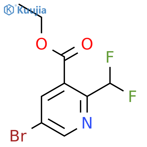 Ethyl 5-bromo-2-(difluoromethyl)pyridine-3-carboxylate structure