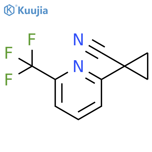 1-[6-(Trifluoromethyl)-2-pyridyl]cyclopropanecarbonitrile structure