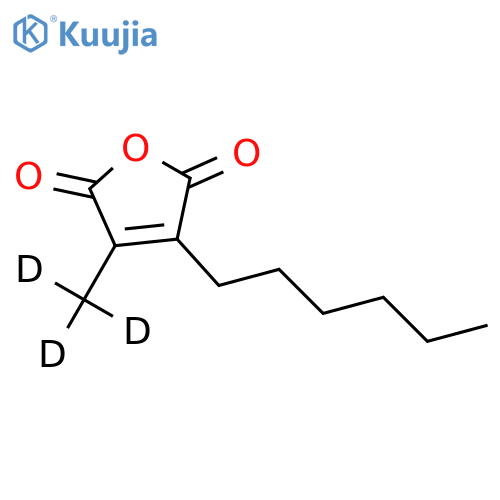 2-Hexyl-3-methylmaleic Anhydride-d3 structure