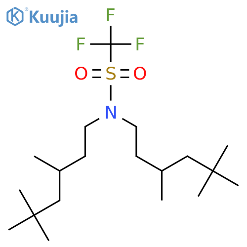 N-Trifluoromethylsulfonyl-N,N-di(3,5,5-trimethylhexyl)amine structure
