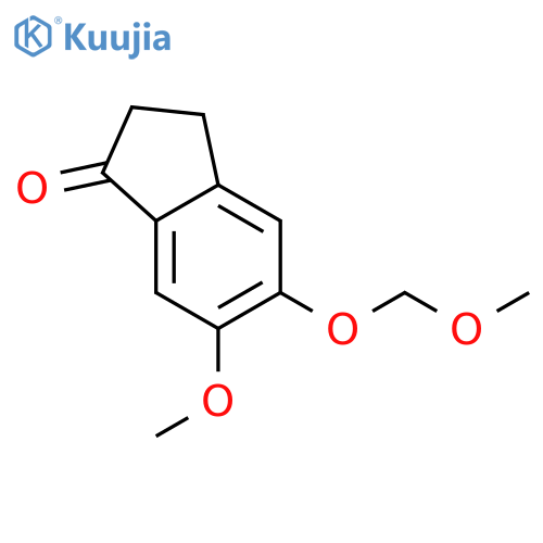 2,3-Dihydro-6-methoxy-5-(methoxymethoxy)-1H-inden-1-one structure