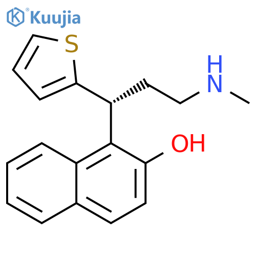 (R)-1-3-(Methylamino)-1-(2-thienyl)propyl-2-naphthalenol(Duloxetine Impurity) structure