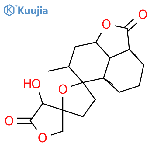 9,13-Epoxy-14-hydroxy-15,16:19,6-labdanediolide; (6β,8α,9α,13R,14S)-form structure