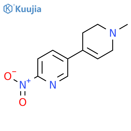 5-(1-Methyl-1,2,3,6-tetrahydropyridin-4-yl)-2-nitropyridine structure