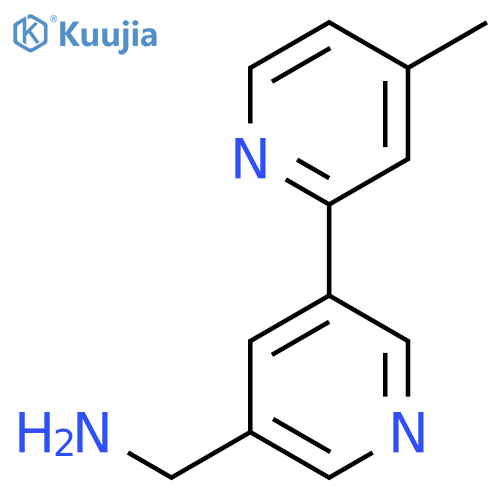 (4-Methyl-[2,3'-bipyridin]-5'-yl)methanamine structure