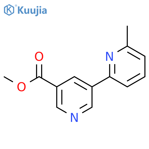 Methyl 6-methyl-[2,3'-bipyridine]-5'-carboxylate structure